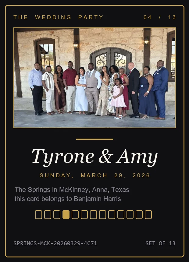 Keepsake card preview
